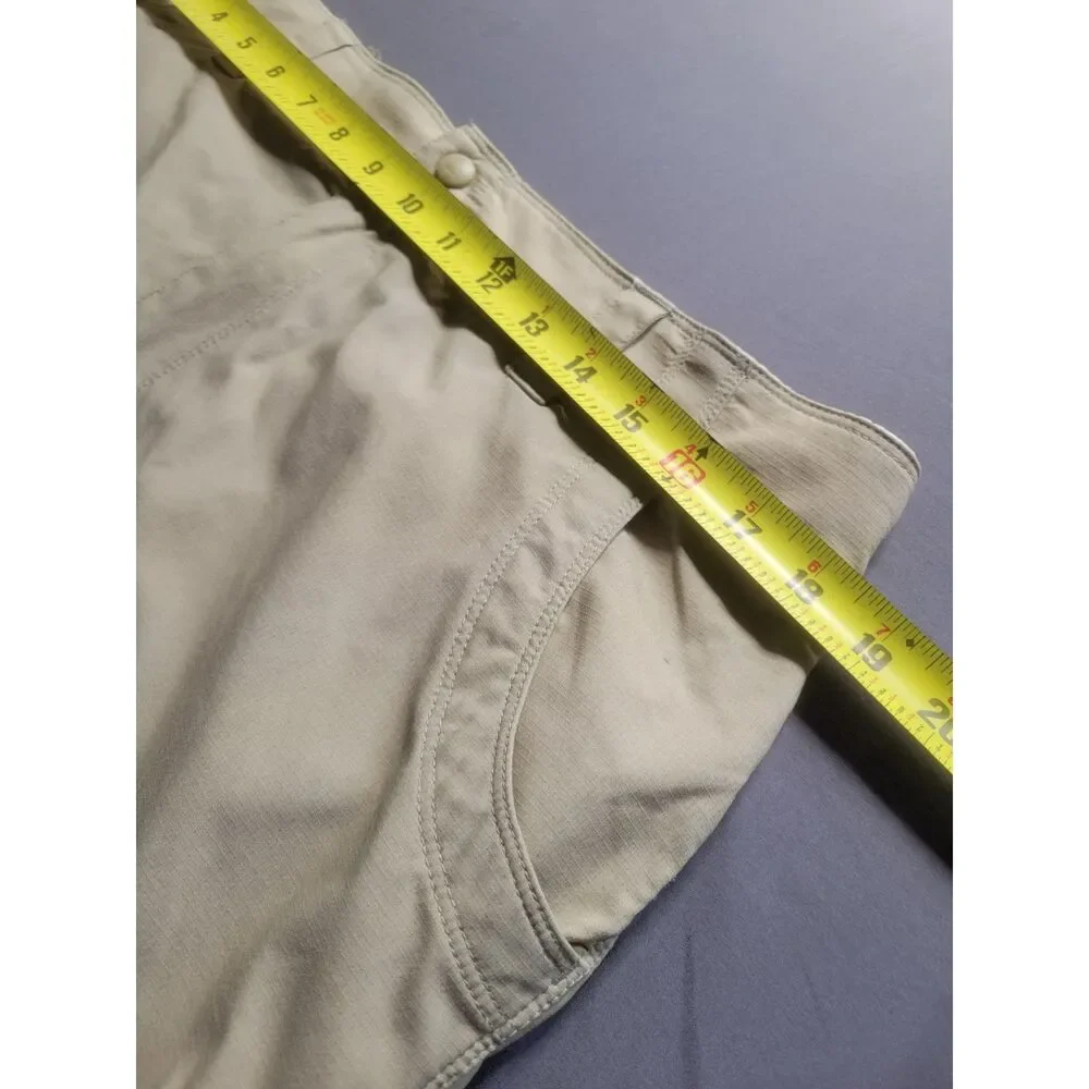 LL Bean Womens Vista Trekking Skirt  Size 16 Beige Khaki Cargo Outdoor